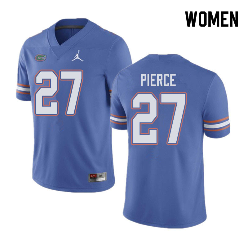 Jordan Brand Women #27 Dameon Pierce Florida Gators College Football Jerseys Sale-Blue - Click Image to Close